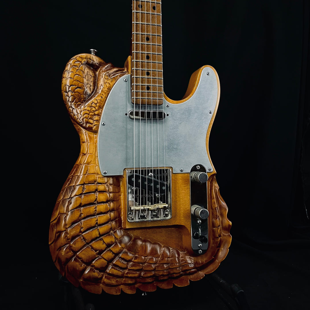 Hand Carved Custom Shop Texas Tele (1 of 1) w/ Case – Shop Guitar