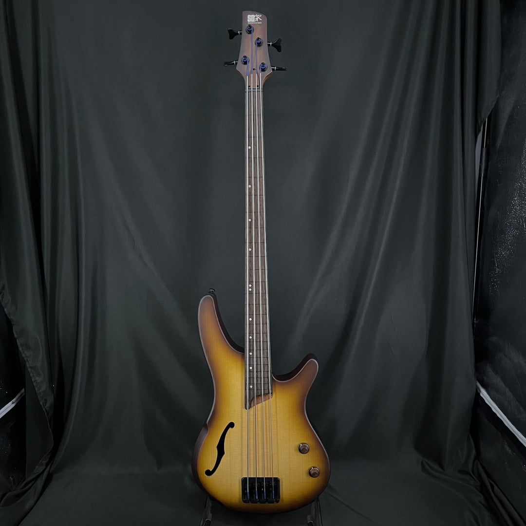 SRH500F Fretless Semi Hollow Bass Natural Browned Burst – Shop